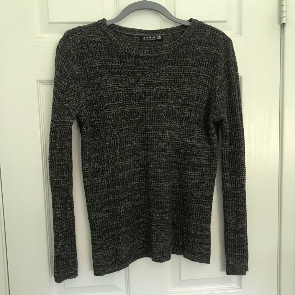 Heather Gray/Brown Sweater